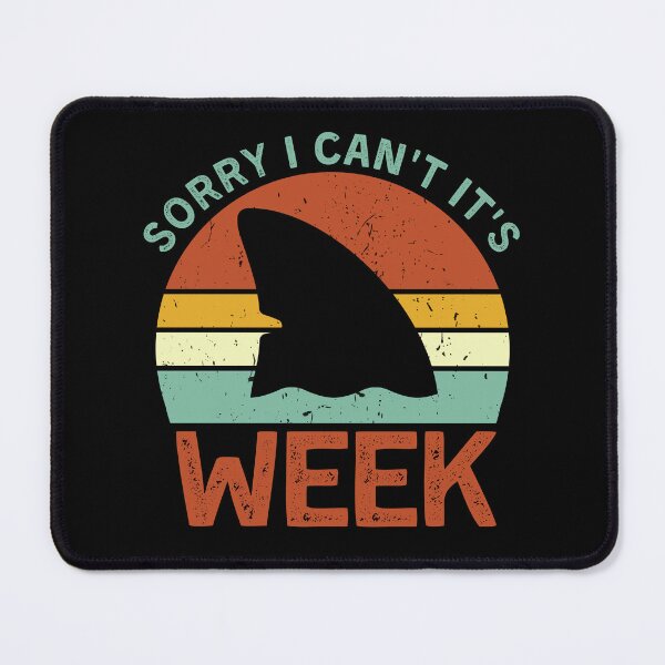 Item preview, Retro Vintage Shark Lover Gift - Sorry I Can't It's Week designed and sold by Mindcaptain.