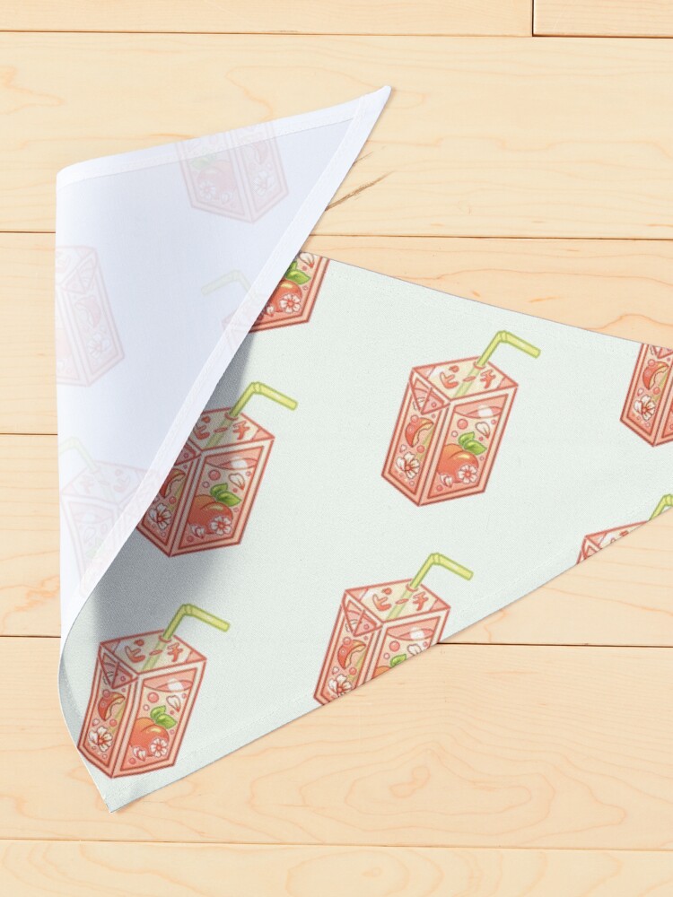 Alternate view of Peach Juice Box Pet Bandana