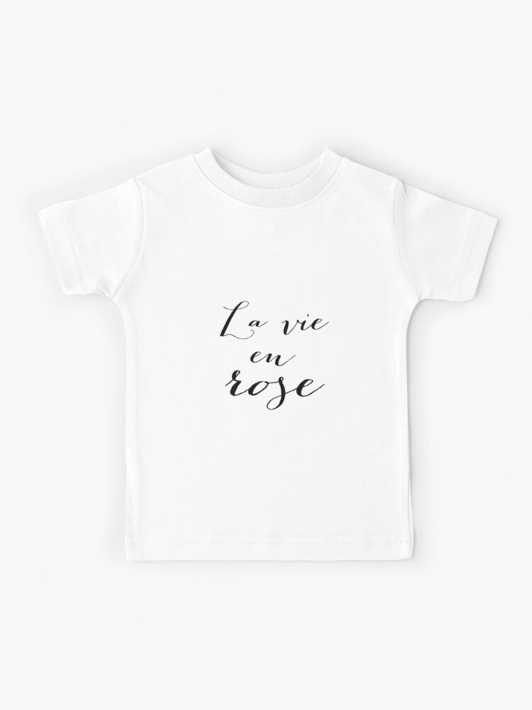 T shirt la vie best sale en rose