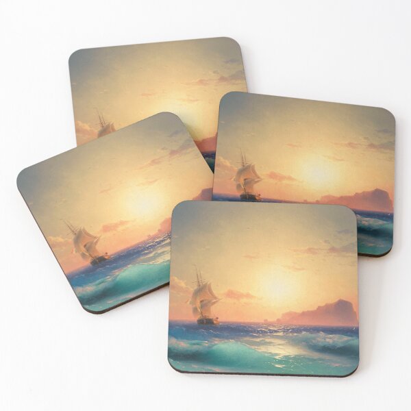 Item preview, Sunset over Ischia | Ivan Aivazovsky | 1873 Russian Nautical Art designed and sold by CJET.