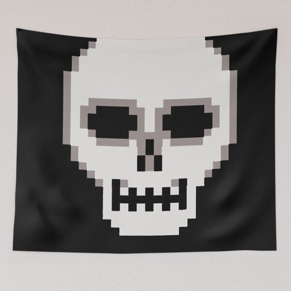 Item preview, 8 Bit Skull designed and sold by miguelscanvas.
