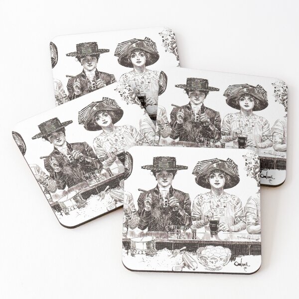 Item preview, Four Women at the Counter by Orson Lowell - Vintage Art designed and sold by RickE.