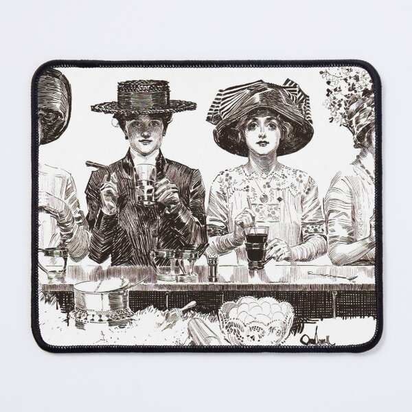 Item preview, Four Women at the Counter by Orson Lowell - Vintage Art designed and sold by RickE.
