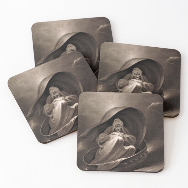 Item preview, "Witch Sailing to Aleppo in a Sieve" 1807 by British Artist Charles Turner  designed and sold by bayberrygal.