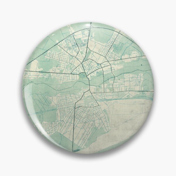 Item preview, Biała Podlaska Map Blue Vintage designed and sold by HubertRoguski.