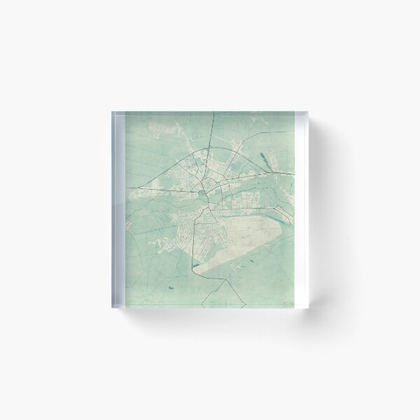 Item preview, Biała Podlaska Map Blue Vintage designed and sold by HubertRoguski.