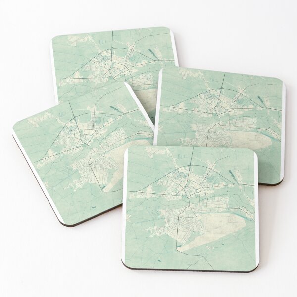 Item preview, Biała Podlaska Map Blue Vintage designed and sold by HubertRoguski.