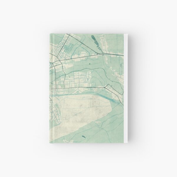 Item preview, Biała Podlaska Map Blue Vintage designed and sold by HubertRoguski.