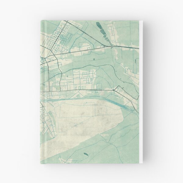 Item preview, Biała Podlaska Map Blue Vintage designed and sold by HubertRoguski.