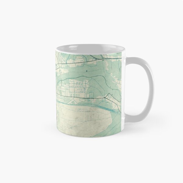 Item preview, Biała Podlaska Map Blue Vintage designed and sold by HubertRoguski.