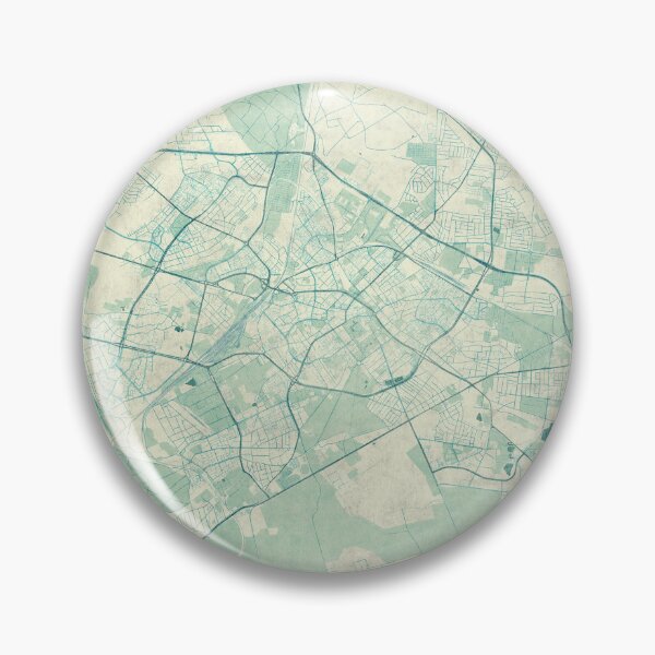 Item preview, Białystok Map Blue Vintage designed and sold by HubertRoguski.