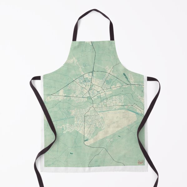Item preview, Biała Podlaska Map Blue Vintage designed and sold by HubertRoguski.
