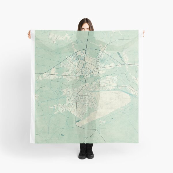 Item preview, Biała Podlaska Map Blue Vintage designed and sold by HubertRoguski.