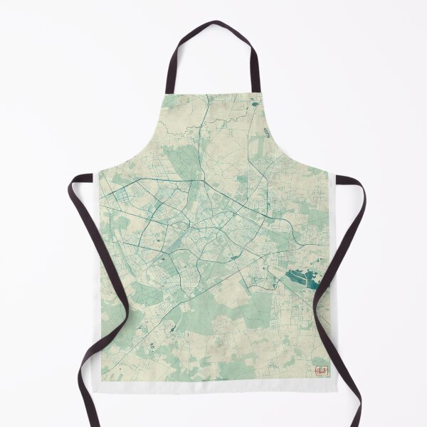 Item preview, Białystok Map Blue Vintage designed and sold by HubertRoguski.