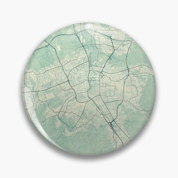 Item preview, Bielsko Biała Map Blue Vintage designed and sold by HubertRoguski.