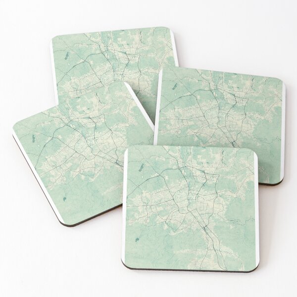 Item preview, Bielsko Biała Map Blue Vintage designed and sold by HubertRoguski.