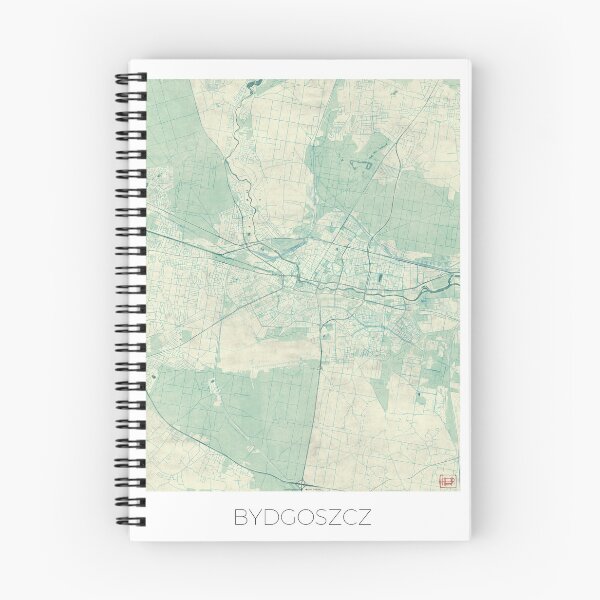 Item preview, Bydgoszcz Map Blue Vintage designed and sold by HubertRoguski.
