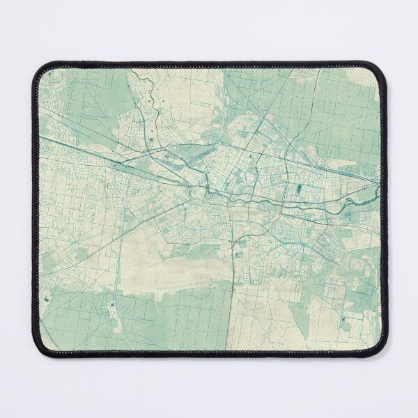 Item preview, Bydgoszcz Map Blue Vintage designed and sold by HubertRoguski.