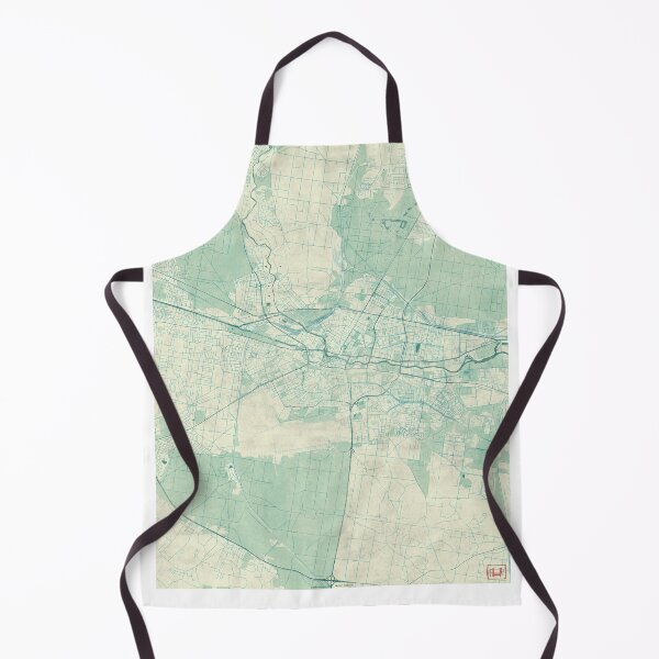 Item preview, Bydgoszcz Map Blue Vintage designed and sold by HubertRoguski.