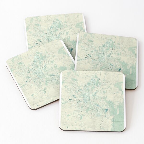 Item preview, Częstochowa Map Blue Vintage designed and sold by HubertRoguski.