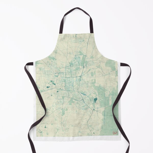Item preview, Częstochowa Map Blue Vintage designed and sold by HubertRoguski.