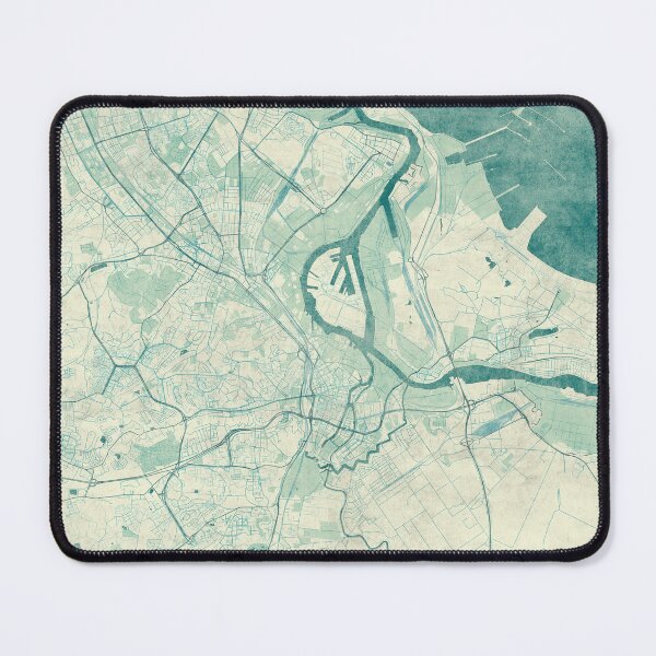 Item preview, Gdańsk Map Blue Vintage designed and sold by HubertRoguski.