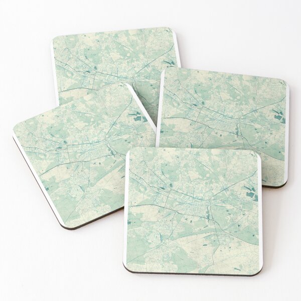 Item preview, Katowice Map Blue Vintage designed and sold by HubertRoguski.