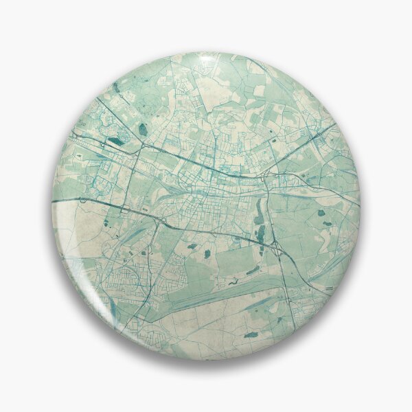 Item preview, Katowice Map Blue Vintage designed and sold by HubertRoguski.