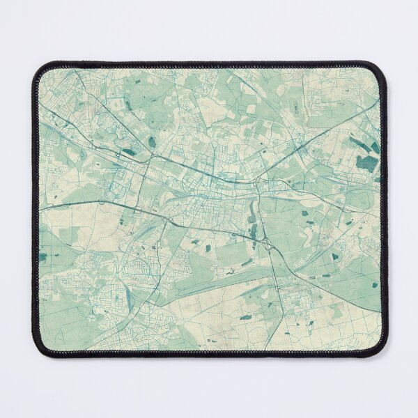 Item preview, Katowice Map Blue Vintage designed and sold by HubertRoguski.