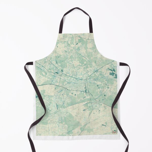 Item preview, Katowice Map Blue Vintage designed and sold by HubertRoguski.