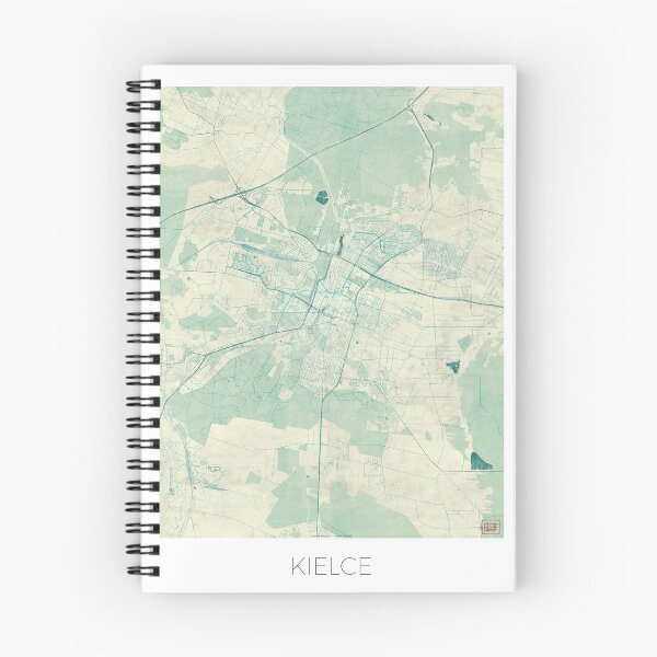 Item preview, Kielce Map Blue Vintage designed and sold by HubertRoguski.