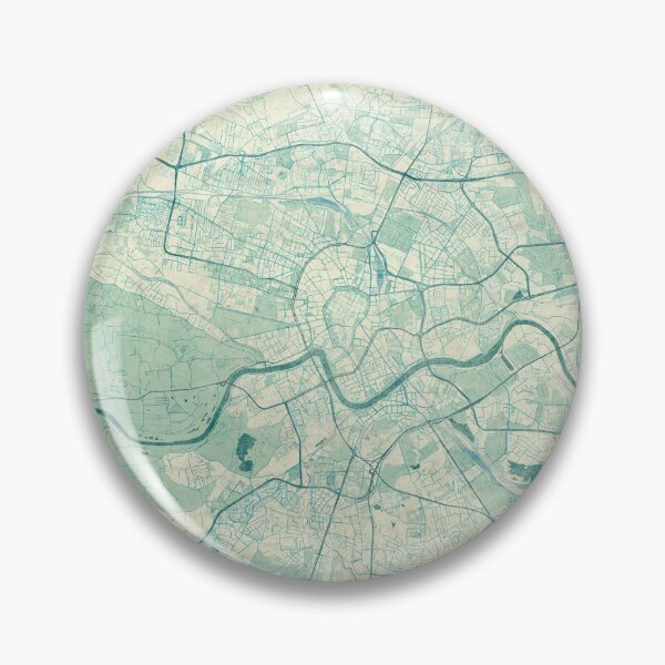 Item preview, Kraków Map Blue Vintage designed and sold by HubertRoguski.