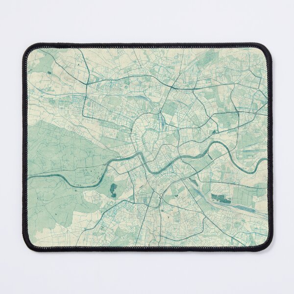 Item preview, Kraków Map Blue Vintage designed and sold by HubertRoguski.