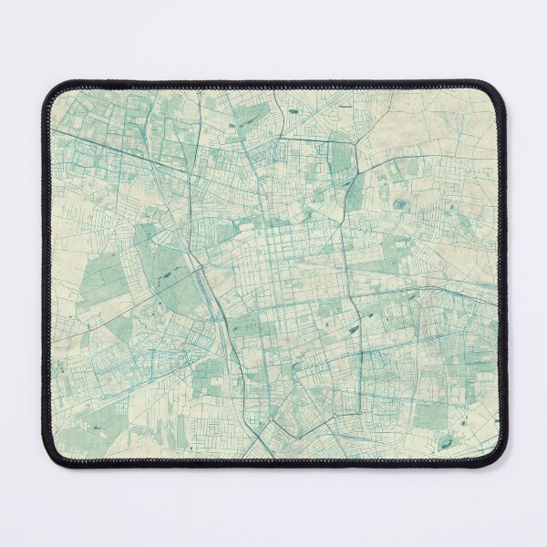 Item preview, Łódź Map Blue Vintage designed and sold by HubertRoguski.