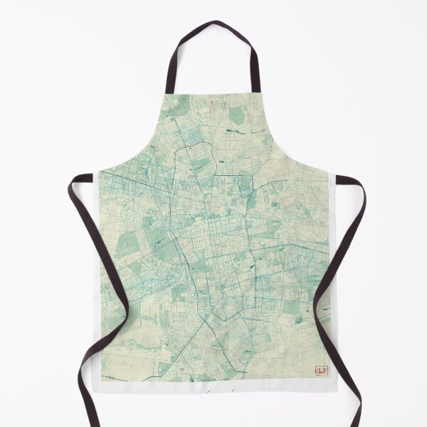 Item preview, Łódź Map Blue Vintage designed and sold by HubertRoguski.