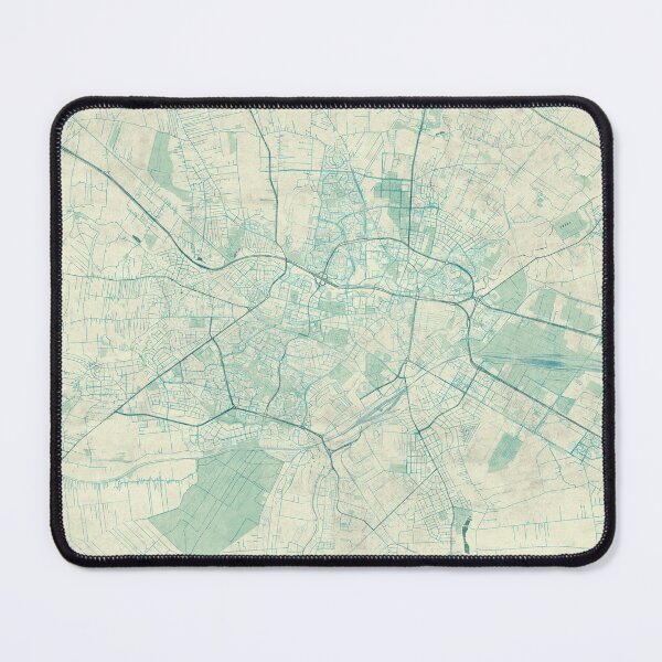 Item preview, Lublin Map Blue Vintage designed and sold by HubertRoguski.