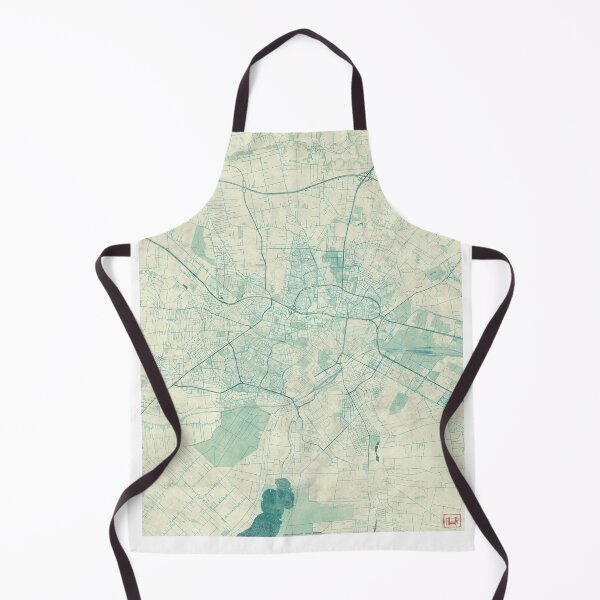 Item preview, Lublin Map Blue Vintage designed and sold by HubertRoguski.