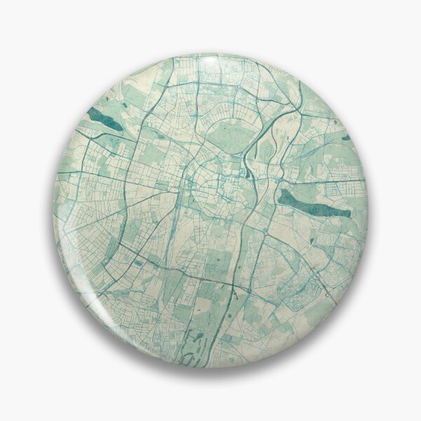 Item preview, Poznań Map Blue Vintage designed and sold by HubertRoguski.