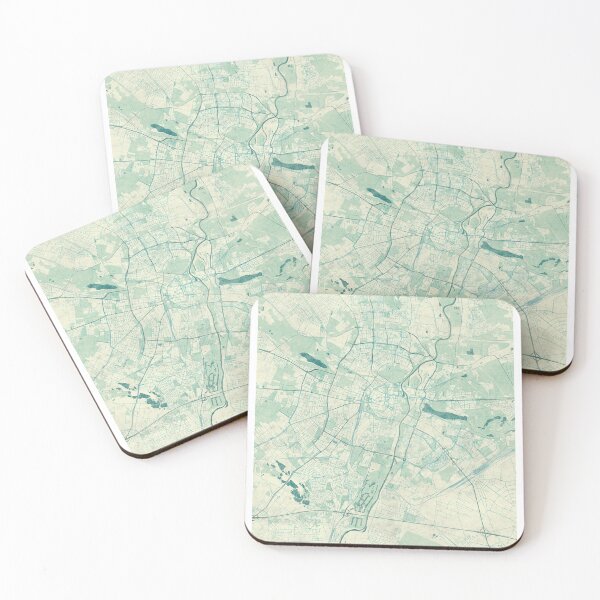 Item preview, Poznań Map Blue Vintage designed and sold by HubertRoguski.