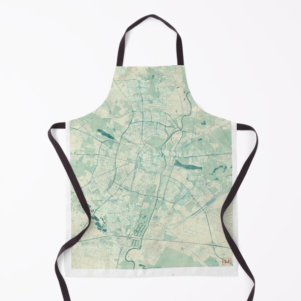 Item preview, Poznań Map Blue Vintage designed and sold by HubertRoguski.