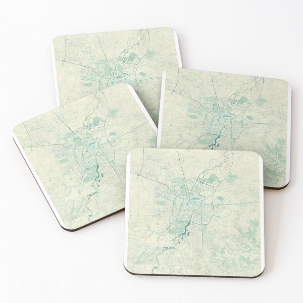 Item preview, Rzeszów Map Blue Vintage designed and sold by HubertRoguski.