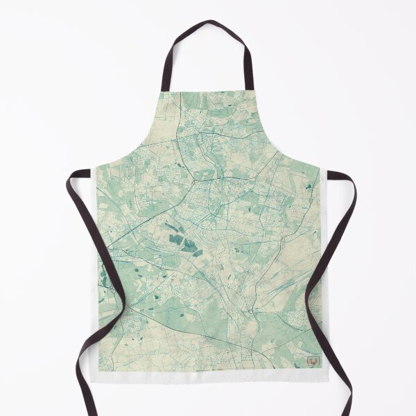 Item preview, Sosnowiec Map Blue Vintage designed and sold by HubertRoguski.
