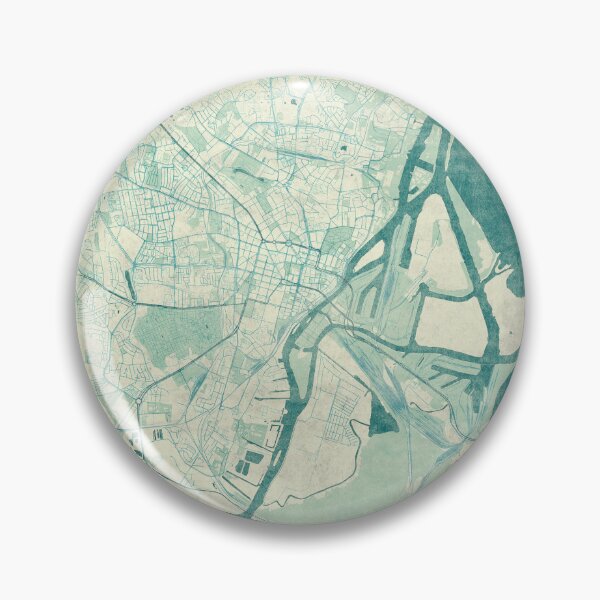 Item preview, Szczecin Map Blue Vintage designed and sold by HubertRoguski.