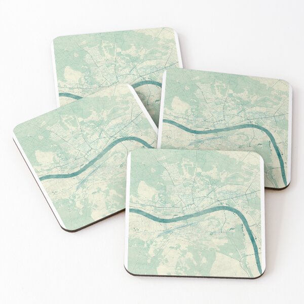 Item preview, Toruń Map Blue Vintage designed and sold by HubertRoguski.