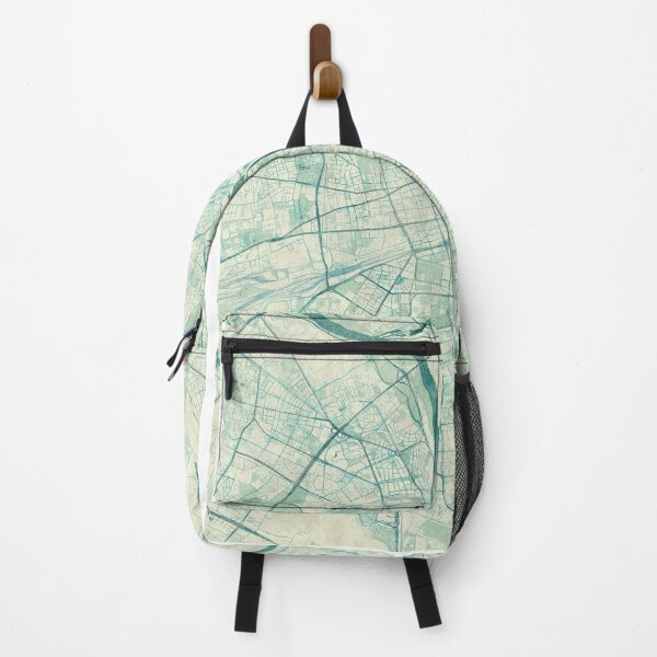 Item preview, Warszawa Map Blue Vintage designed and sold by HubertRoguski.