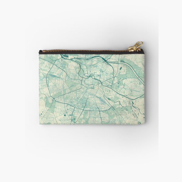 Item preview, Wrocław Map Blue Vintage designed and sold by HubertRoguski.