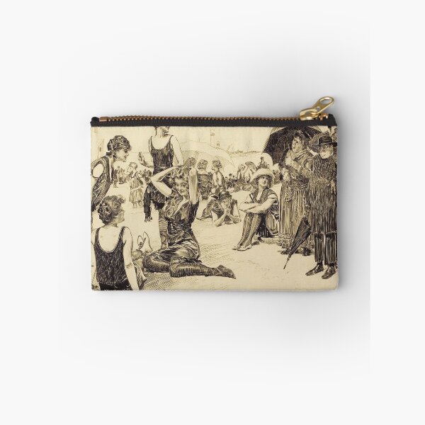 Item preview, Beach Scene by Orson Lowell - Vintage Art designed and sold by RickE.