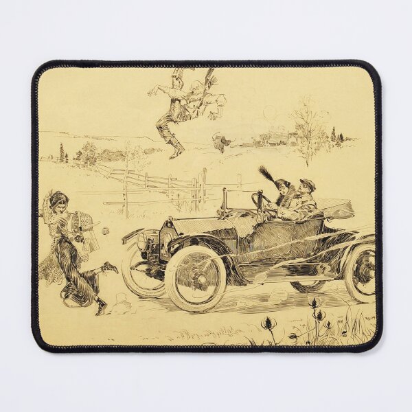 Item preview, Car Chase by Orson Lowell - Vintage Art designed and sold by RickE.