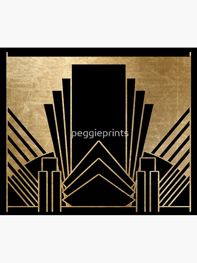 Thumbnail 3 of 3, Sticker, Art deco design designed and sold by peggieprints.
