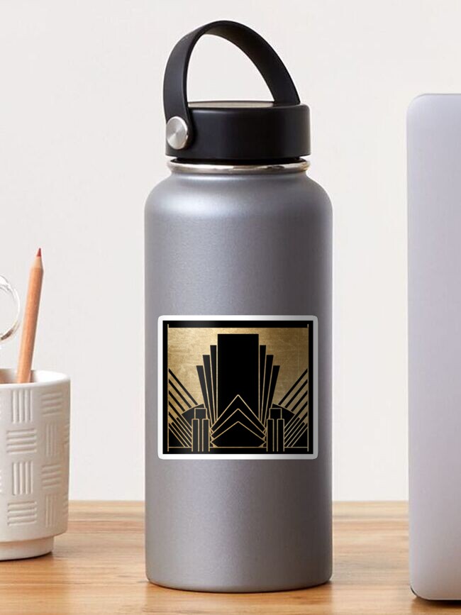 Thumbnail 1 of 3, Sticker, Art deco design designed and sold by peggieprints.